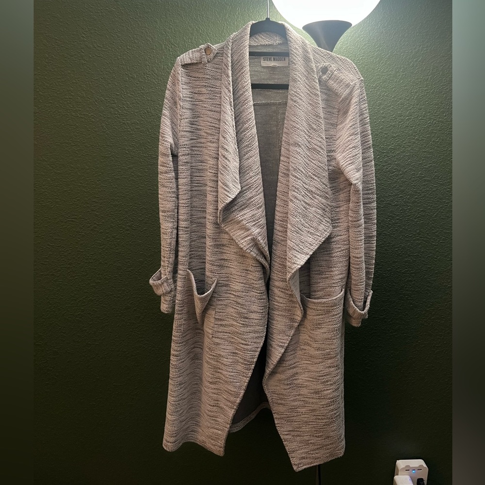 Steve Madden open knit sweater cardigan